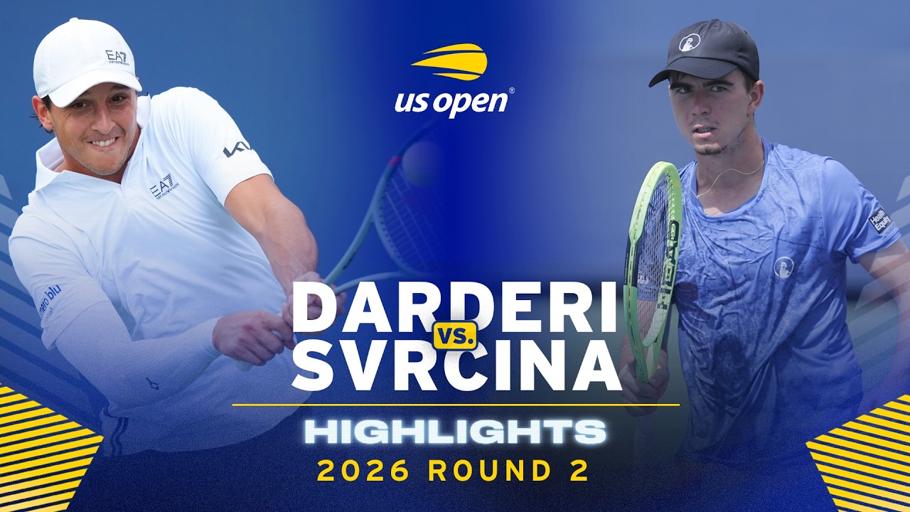 Luciano Darderi vs. Dalibor Svrcina Highlights | 2026 US Open Round 2
