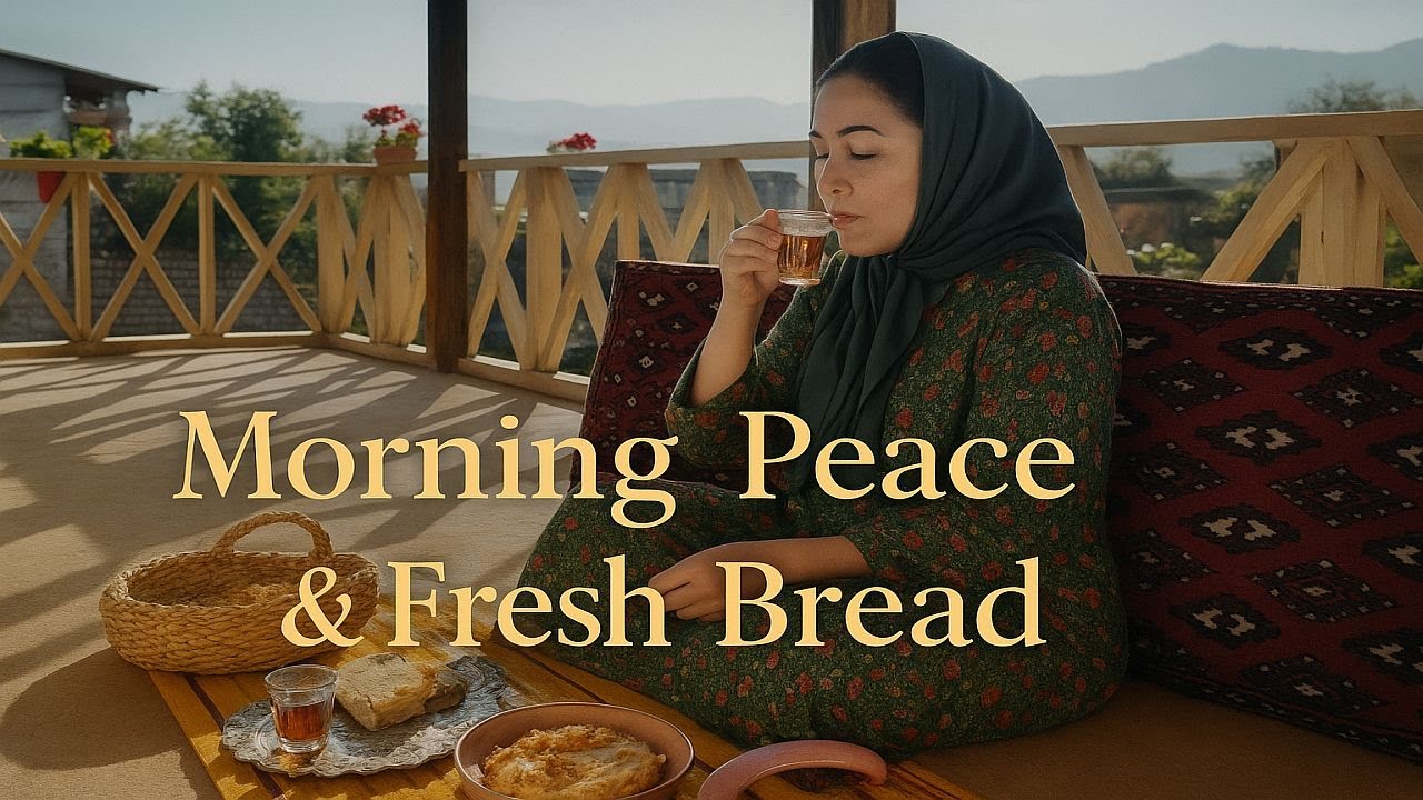 Beautiful Countryside Morning | Fresh Bread, Campfire Omelet & Peaceful Nature ASMR 🌞🔥