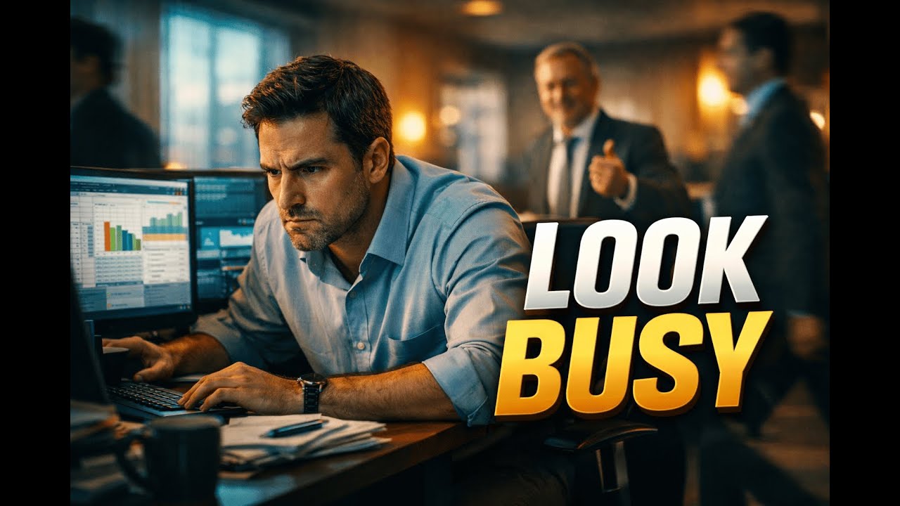 How to Look Busy at Work (Without Burning Out) — Office Psychology That Actually Works