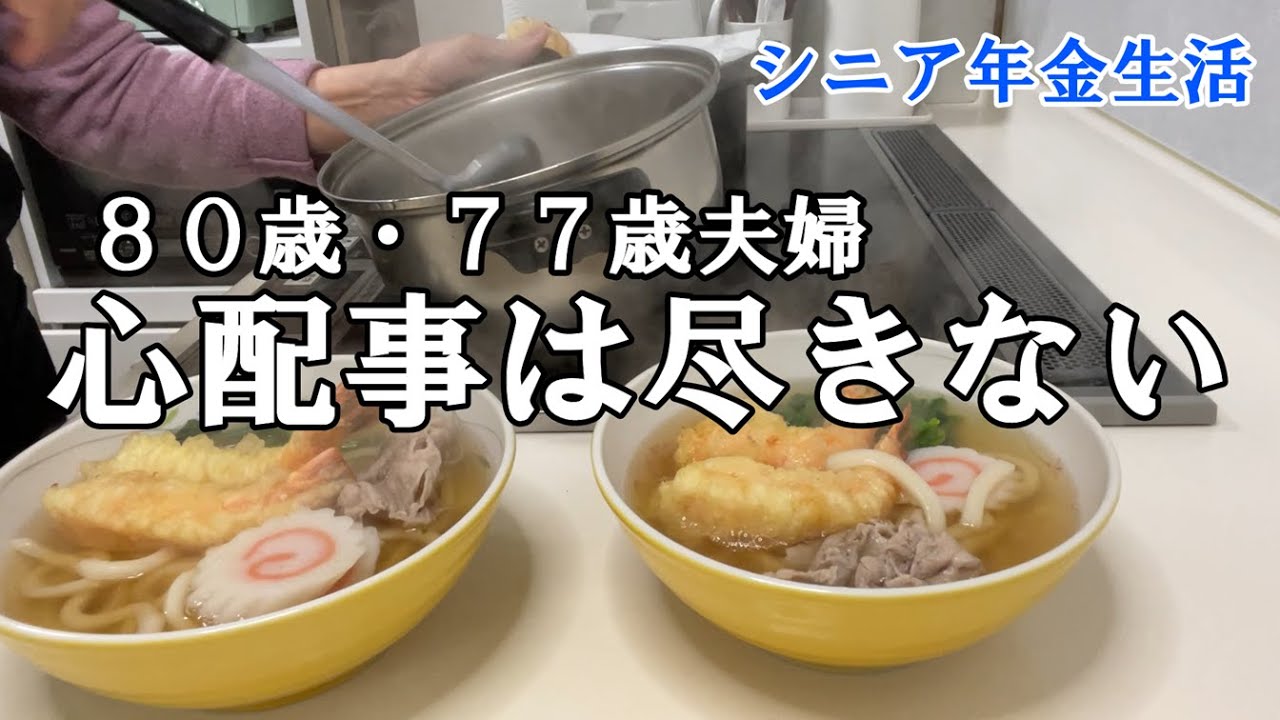 【yuuの家事ライフ】シニア年金生活、８０歳７７歳夫婦、 心配事は尽きない