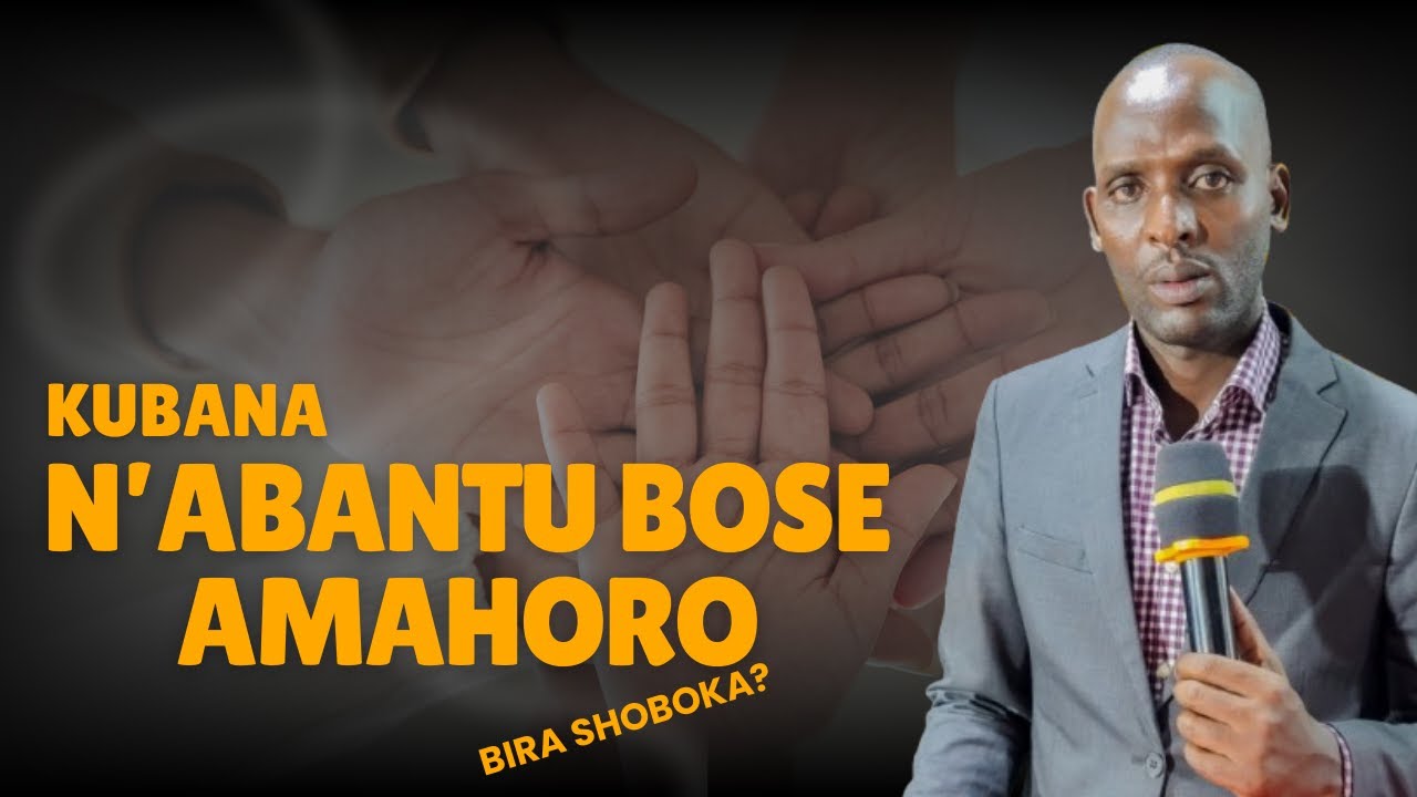SUNDAY SERVICE// KUBANA N'ABANTU BOSE AMAHORO WITH PASTOR JOHN RUGONGERA