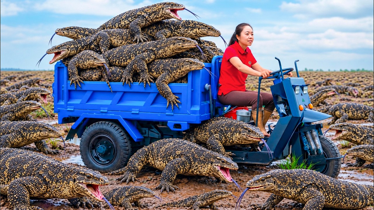 Extreme Wildlife Rescue: 300 Kg Komodo Dragon in Village | Market Aftermath