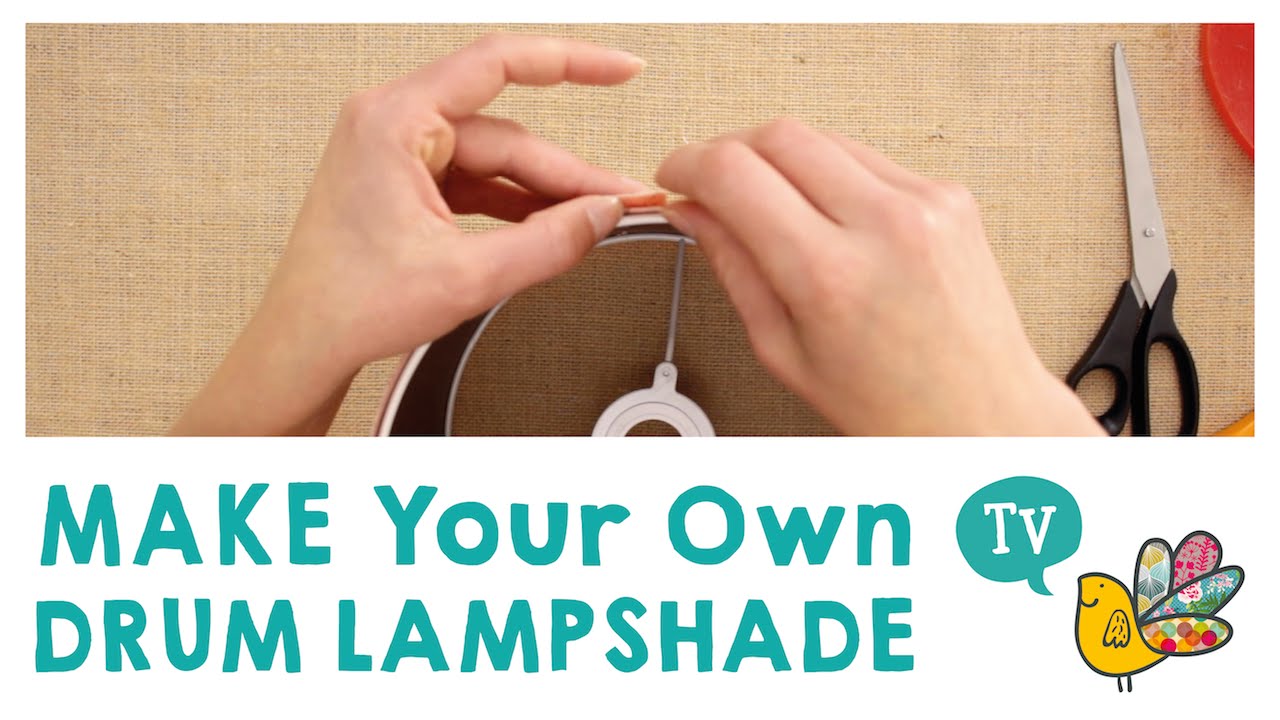 Make your own Drum Lamp Shade.