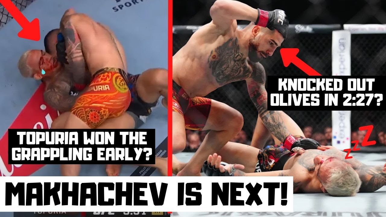 Ilia Topuria FLATLINE KO'S Charles Oliveira EASILY? UFC 317 Topuria vs Oliveira Reaction?