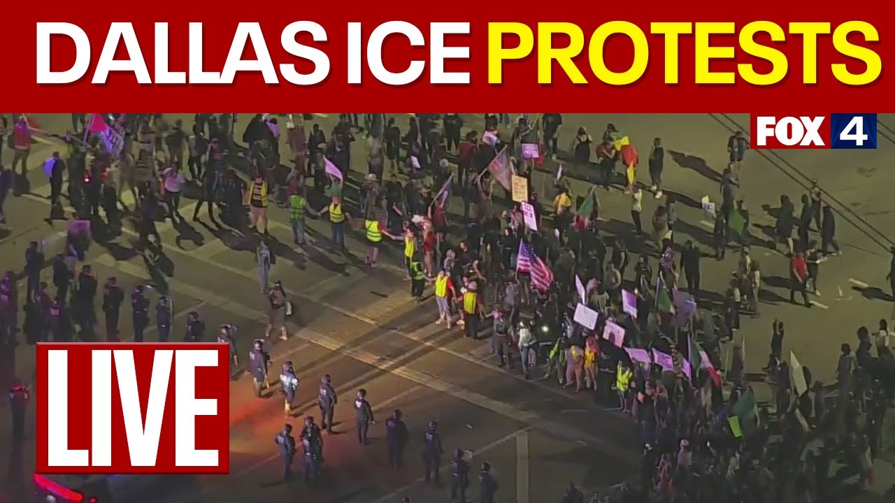 🔴LIVE: Dallas ICE protests | FOX 4 News