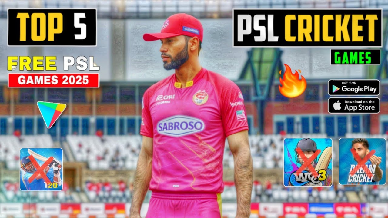 Top 5 Best PSL Cricket Games For Android 2025💥 PSL Offline Games 🏆 Best Offline Cricket  #PSL