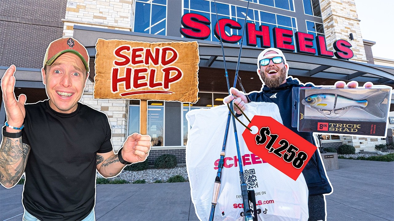 NO BUDGET Fishing Challenge at the World's LARGEST Fishing Store!