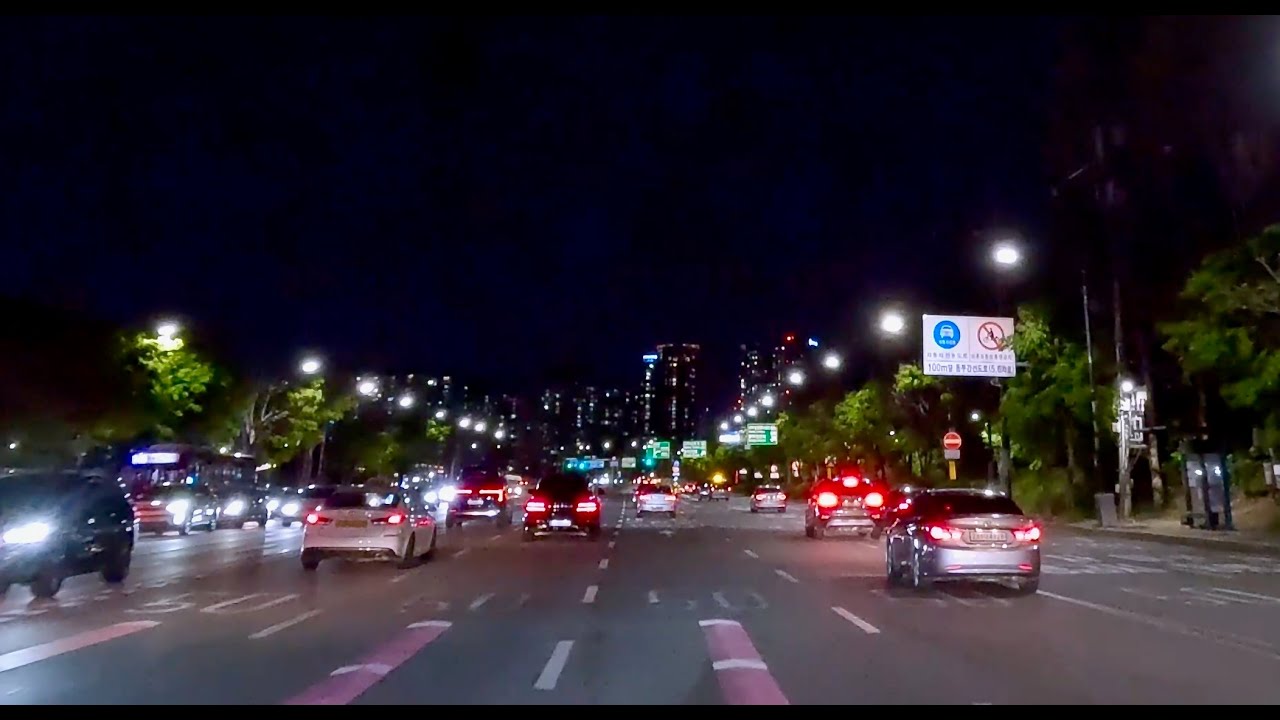 Seoul Night Drive 4K 🚗✨ | Clear Spring Night, Relaxing Lo-fi Music