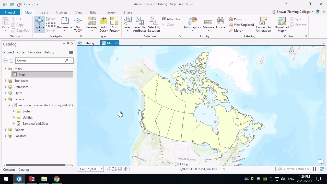 Публикация картографических сервисов ArcGIS Server из ArcGIS Pro