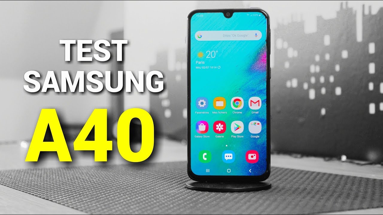 TEST du SAMSUNG Galaxy A40 - smartphone