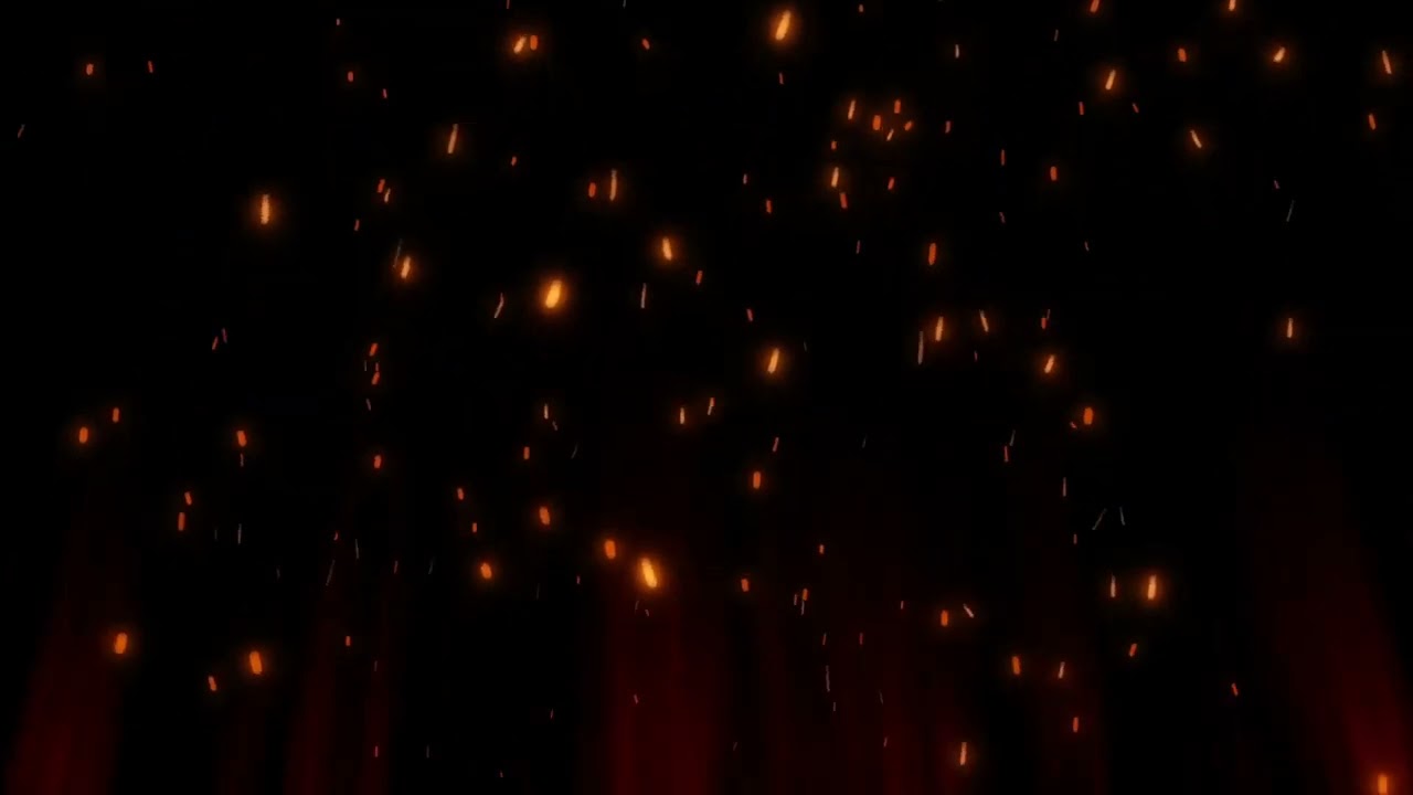 Fire Burning Hot Sparks Rising Background Free Video 1080p