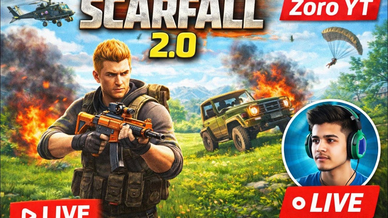SCARFALL 2.0 LIVE 🔴 | Zoro YT Live Gameplay | Full Action & Clutch Moments