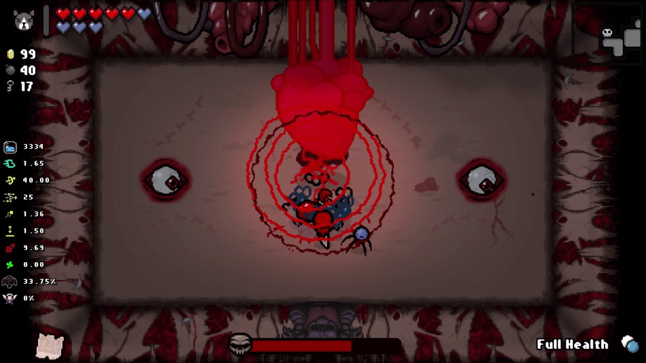 The Binding Of Isaac Afterbirth - Mom's Heart - Tech X + Monstro's Lung