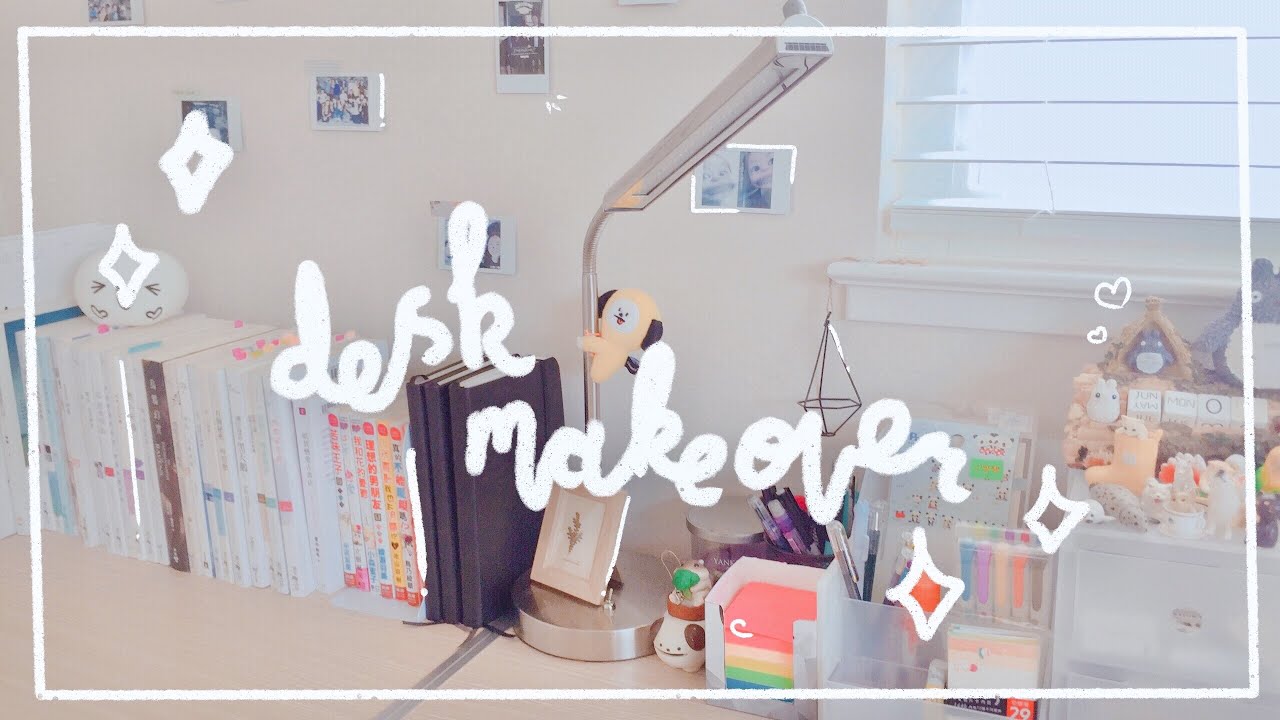 A e s t h e t i c desk makeover 🌻 + stationary organization🌱✨