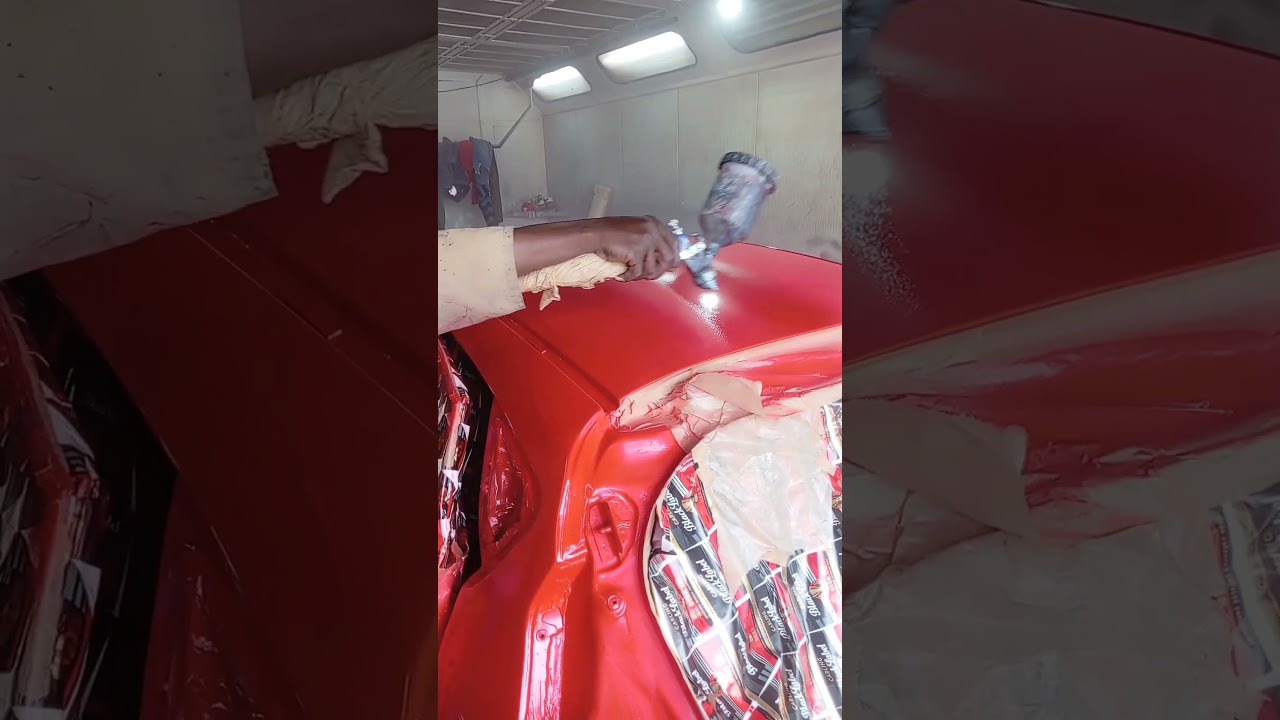 how to paint a red car #PaintingCars