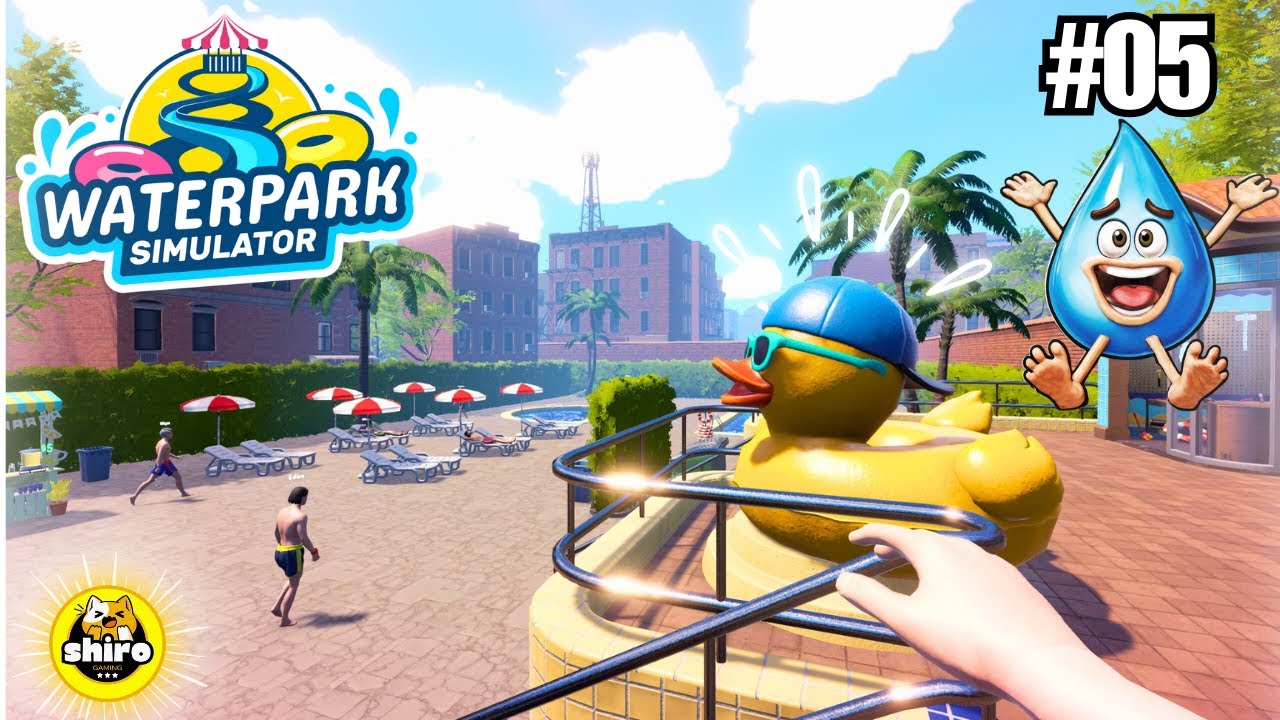 WATERPARK SIMULATOR #5 🌊 Nouvelle piscine + déco du parc !