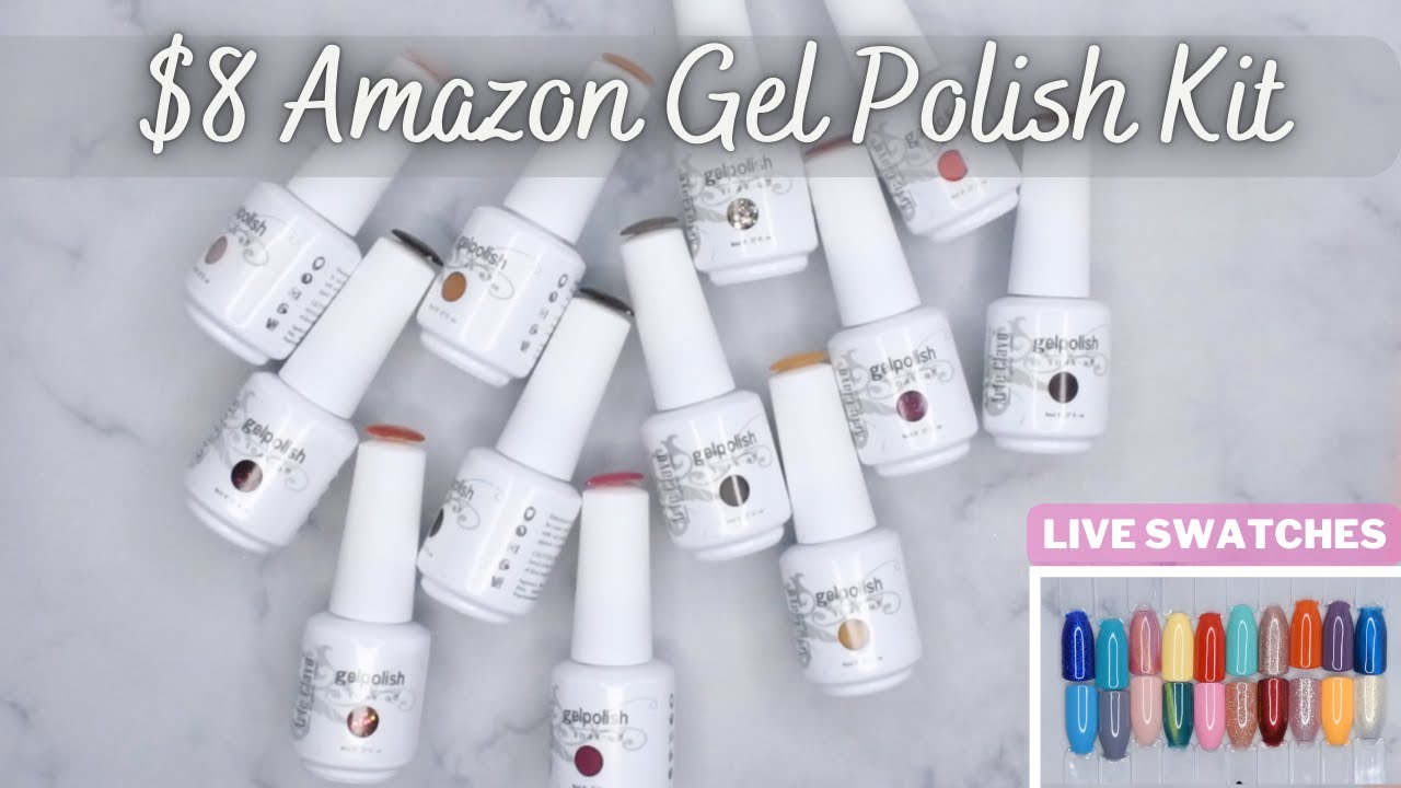 $8 Gel Polish Kit From Amazon |  Arte Clavo Gel Polishes | Amazon Finds | Nail Supply Haul