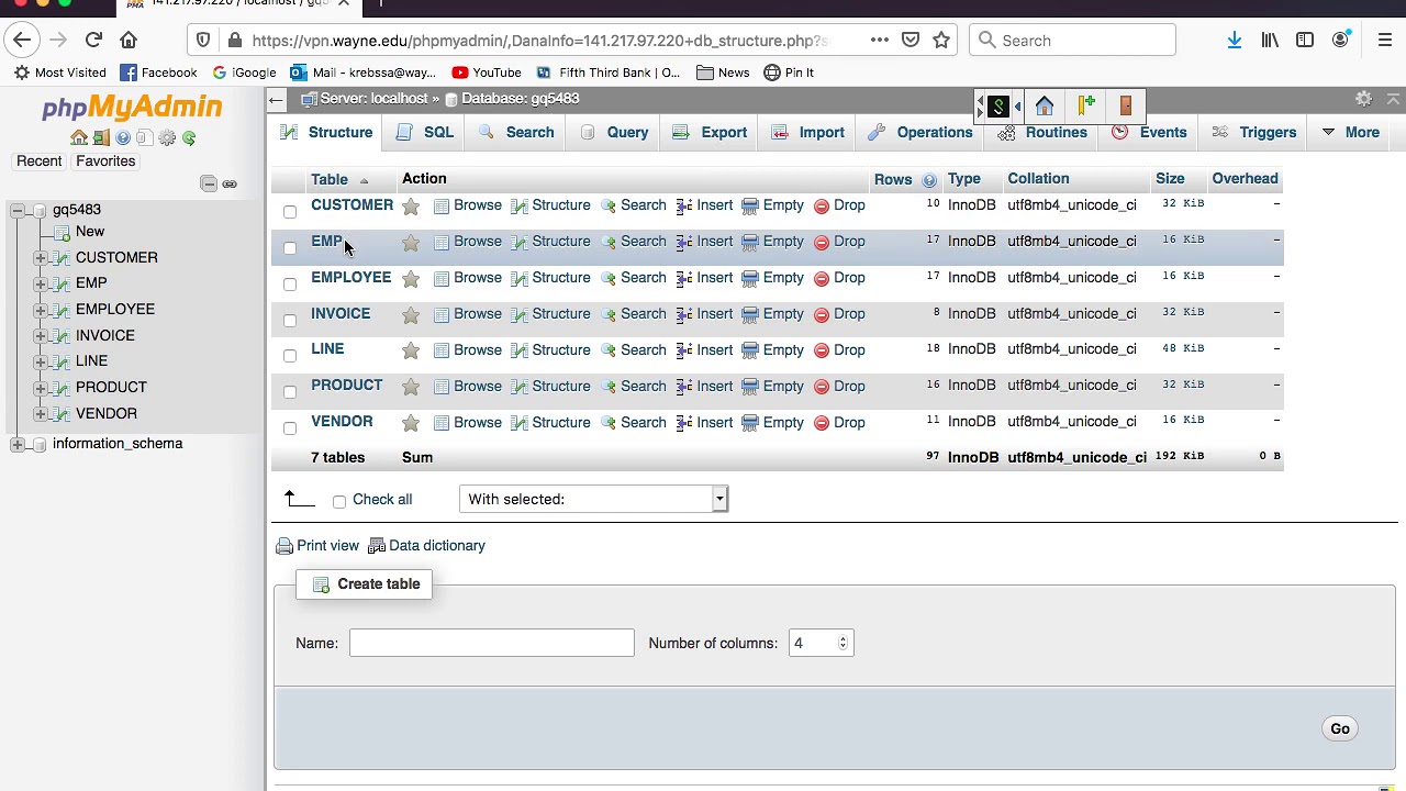 MySQL phpMyAdmin - Run Database Script & SELECT Query