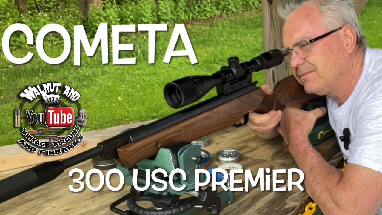 Cometa model 300 USC premier .177, первый выстрел с переломом ствола. Какое красивое ружье!