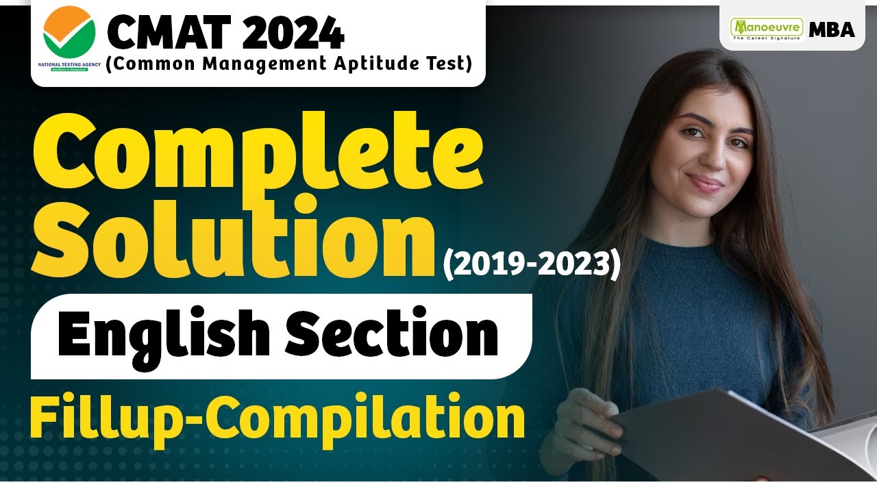 CMAT 2024 - English Section | Fill Up Compilation | Complete Solution (2019-2023) | Must Watch
