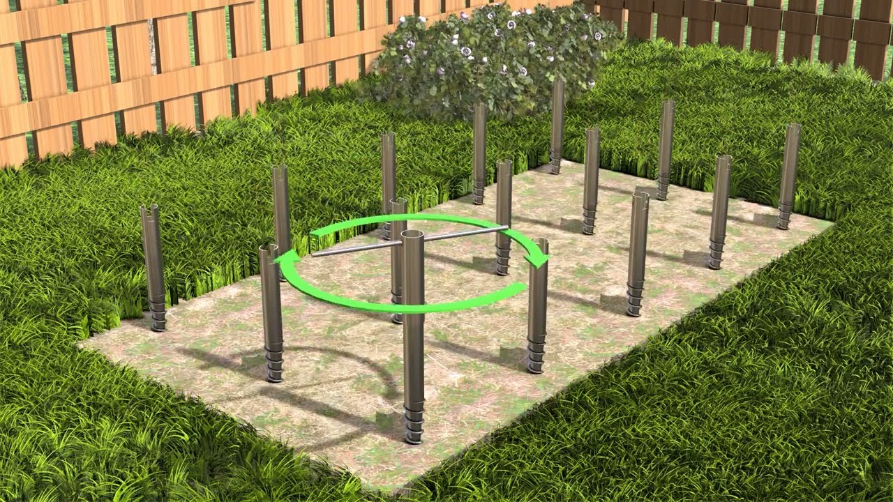 SIPs Garden Room Built On Ground Screws