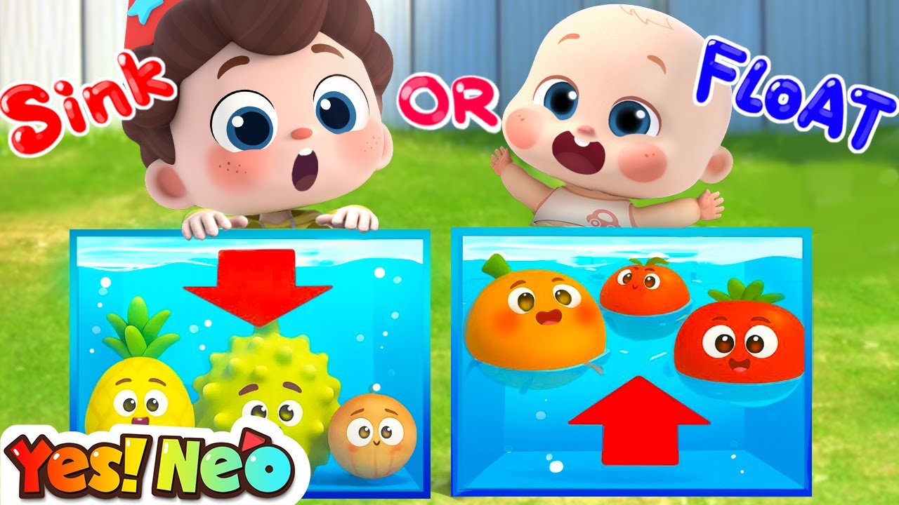 Sink or Float, Baby? | Ten Fruits on the Board | Numbers Song | Nursery Rhyme & Kids Song | Yes! Neo