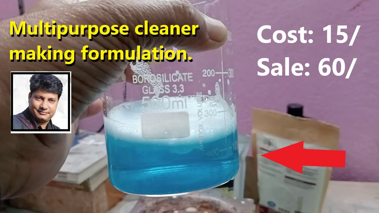 Multipurpose cleaner making formulation. How to make a multipurpose cleaner. Multipurpose cleaner.