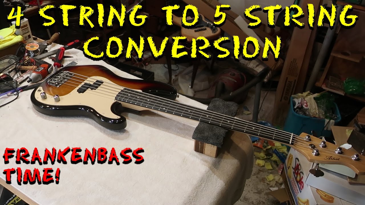 Four String Bass Converted Into A Five
