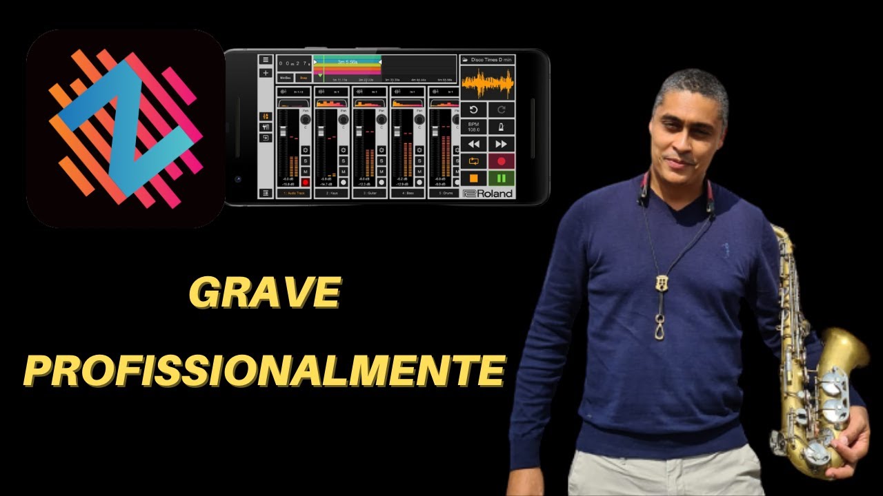 Novo Aplicativo da Roland para Gravação de Música com o Celular Grátis. Parte 1