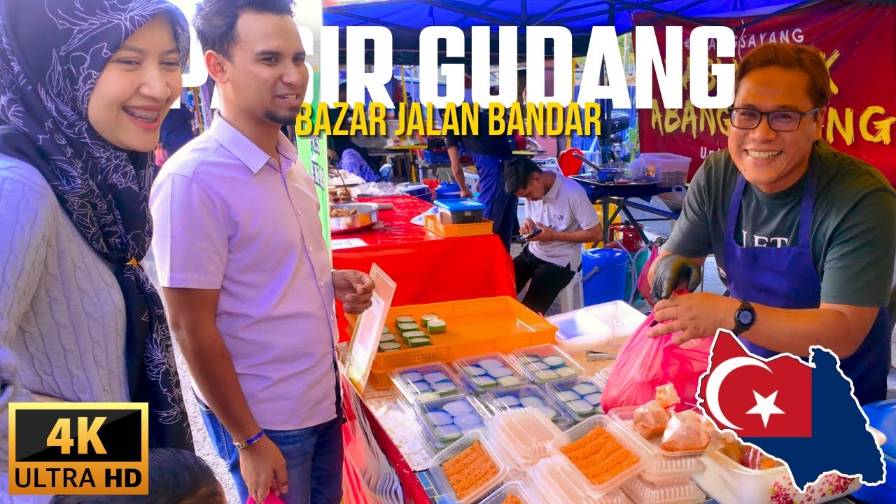 Bazar Ramadhan Jalan Bandar Pasir Gudang 2025❗️Bazar Terbesar PG? | 4K ASMR Street Food Walk