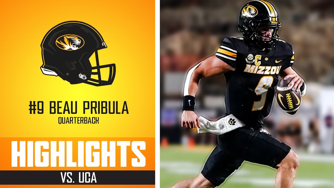 Beau Pribula Highlights | Missouri Tigers vs. UCA Bears | 2025 SEC Football