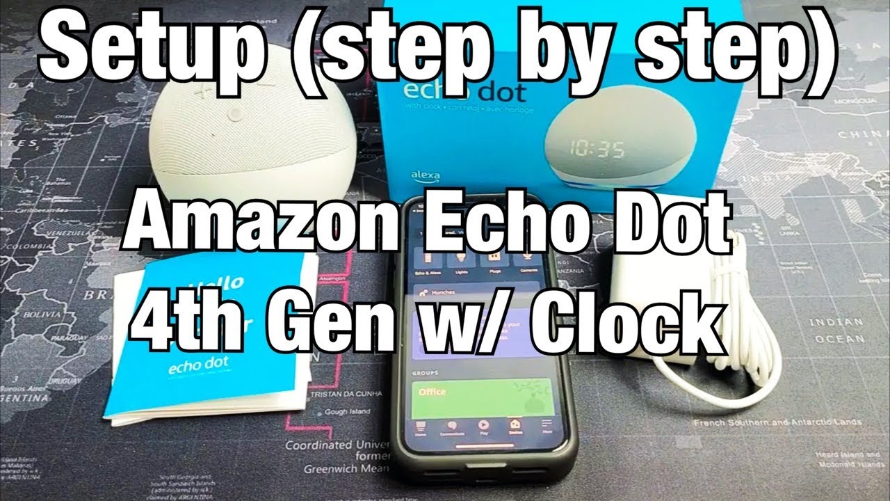 How to Setup Echo Dot 4th gen w/ Clock (step by step)