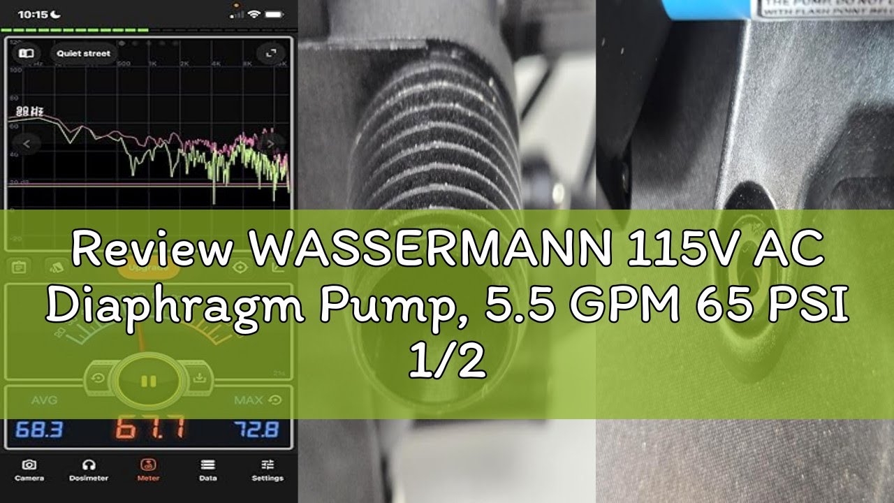 Review WASSERMANN 115V AC Diaphragm Pump, 5.5 GPM 65 PSI 1/2