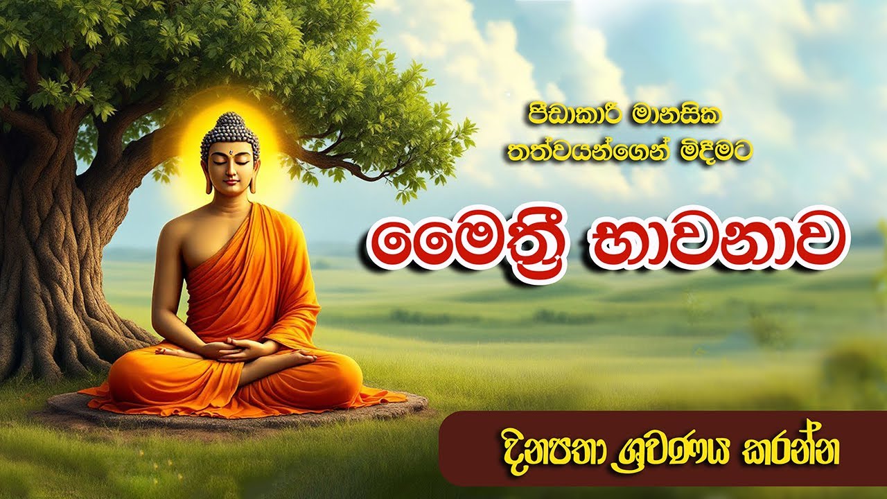 මෛත්‍රි භාවනාව - (Mithree Bhawanawa)සියලු පීඩා දුරු කරන, මහානුභාව සම්පන්න #youtube #buddha #pirith