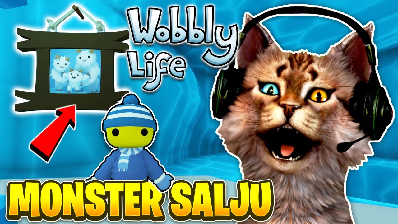 MONSTER SALJU SEMBUNYI DI DALAM GUNUNG ES WOBBLY ?? - Wobbly Life Indonesia
