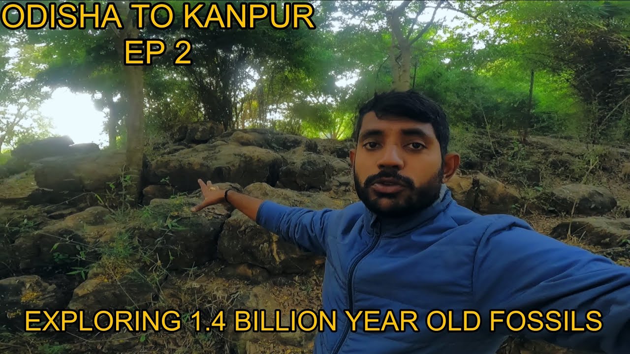 Explored 1.4 billion years old fossils||780 kms in 17 hrs in yezdi adventure, odisha to kanpur EP 2
