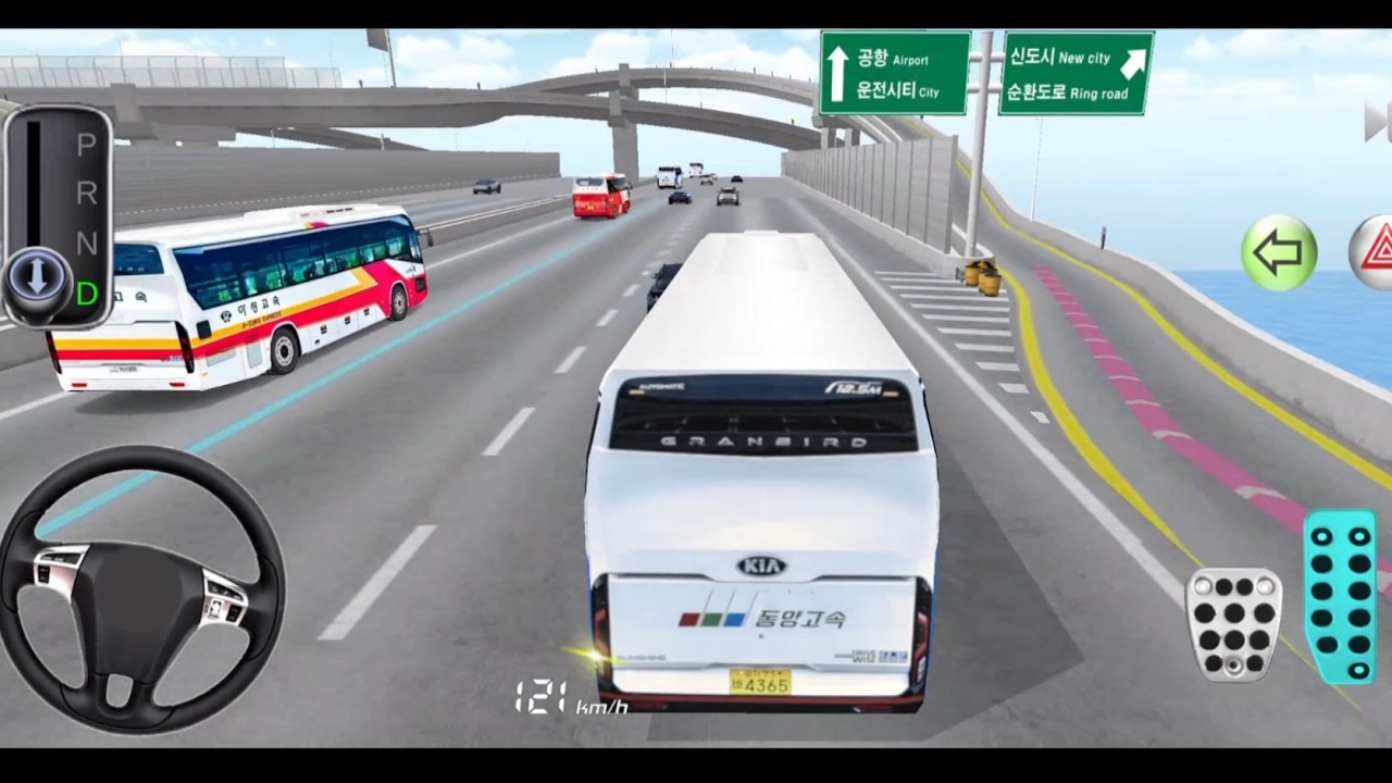 New Kia express Bus in Secret Tunnel 3d Driving Class Game play video | Car Game