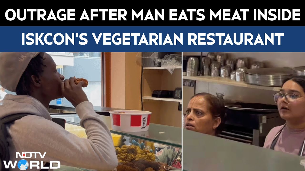 Outrage After African-British Man Eats Chicken Inside ISKCON's Vegetarian Restaurant In London