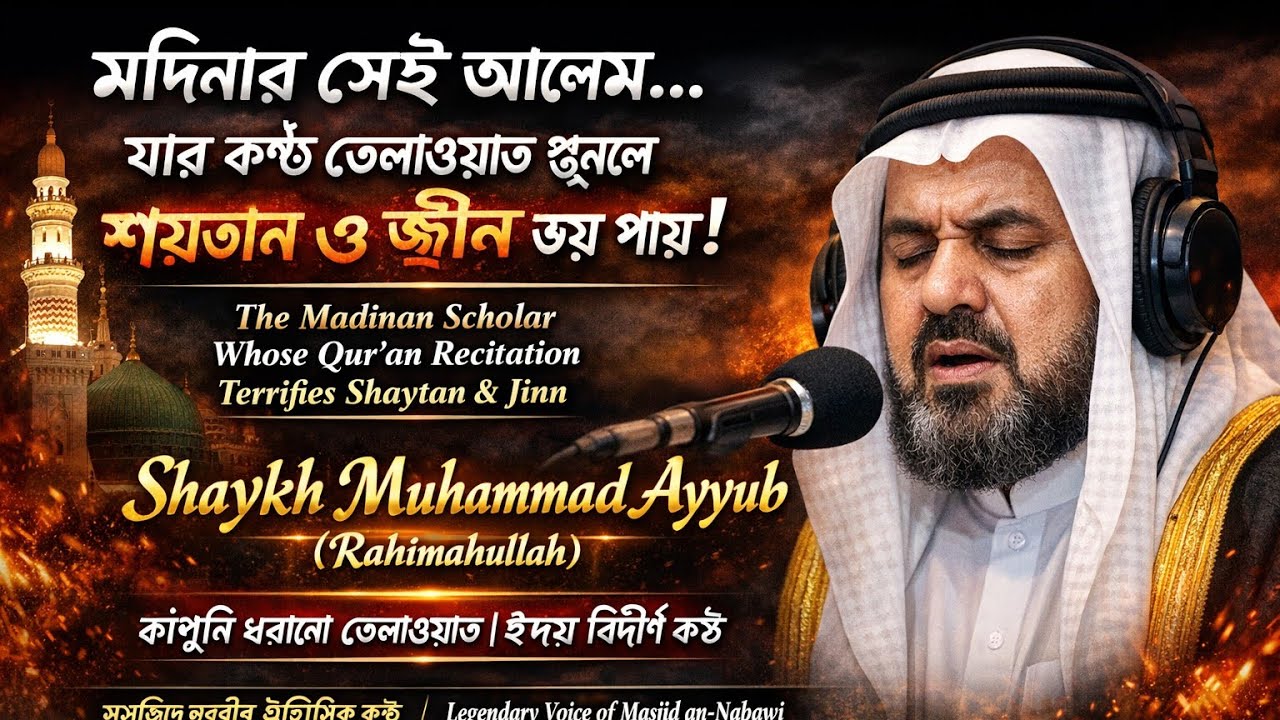 যার তেলাওয়াতে ভয় পায় শয়তান ও জ্বীন | Shaykh Muhammad Ayyub Emotional Qur’an Recitation