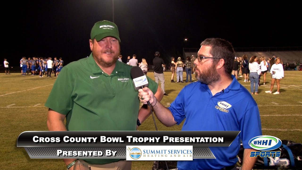 CROSS COUNTY BOWL | Coach Bryce Lybrand, Football Trophy Presentation | 9-16-2022 | WHHITV Sports