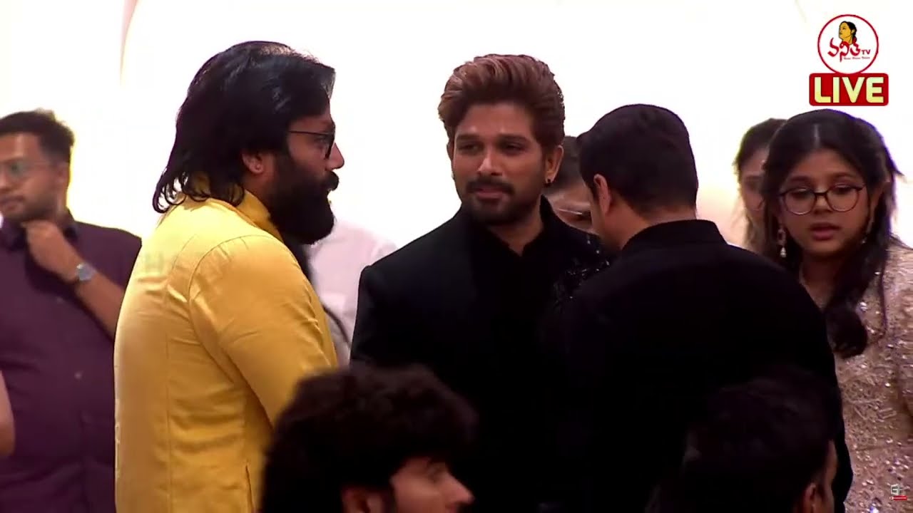 Sandeep Reddy Vanga at Allu Sirish & Nayanika Pre-Wedding Reception LIVE | Allu Family | Allu Arjun