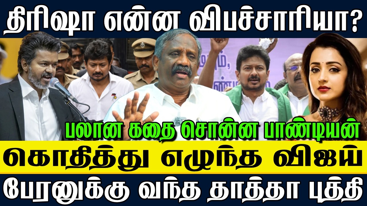 திரிஷா என்ன விபசாரிய? கொதித்து எழுந்த VIJAY பேரனுக்கு தாத்தா புத்தி பலான கதை சொன்ன | Tamizha Pandian