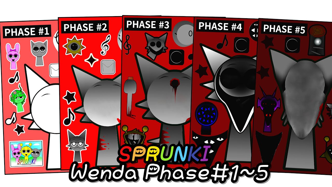 Incredibox Sprunki Wenda Phase #1~5 🤍 인크레디박스 스프런키 웬다 #1~5 단계