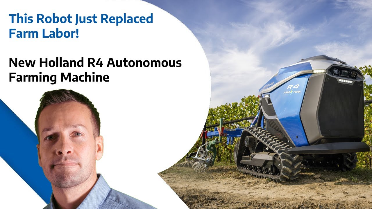 This Robot Just Replaced Farm Labor! - New Holland R4 Autonomous Farming Machine