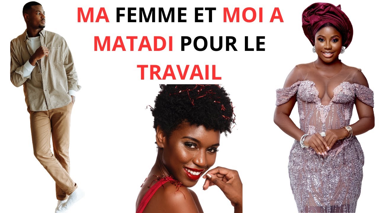 MA FEMME ET MOI A MATADI POUR LE TRAVAIL
