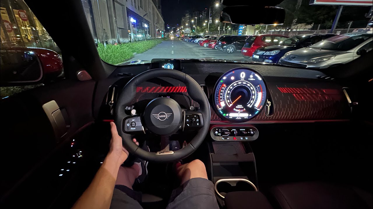 MINI Countryman JCW ALL4 2024 Ночной тест-драйв POV