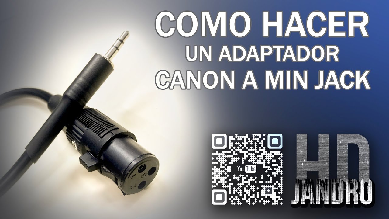 CABLE ADAPTADOR MINI JACK  3 5mm   CANON  PARA PC, CÁMARA O MIXER     @JANDRO HD