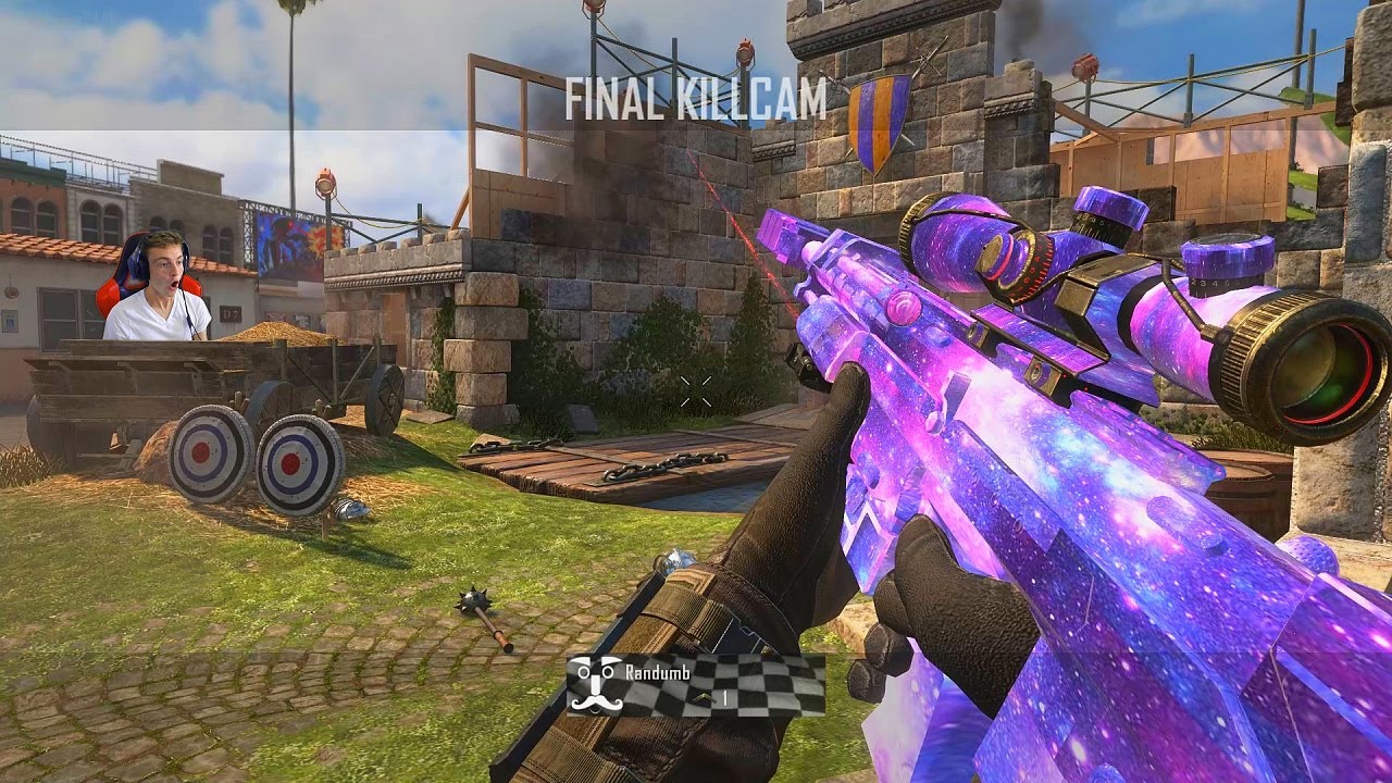 CUSTOM CAMO TRICKSHOTTING ON BO2! (DARK MATTER?)