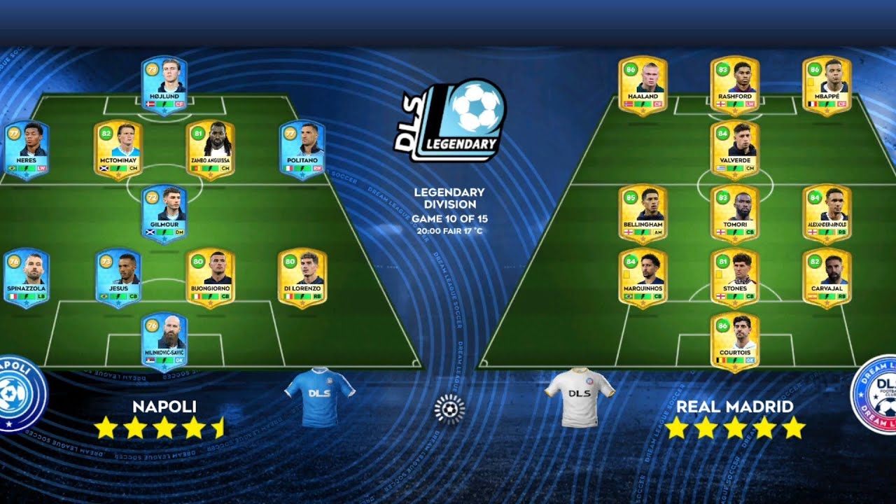 DLS26 REAL MADRID VS NAPOLI VS J TURIN
