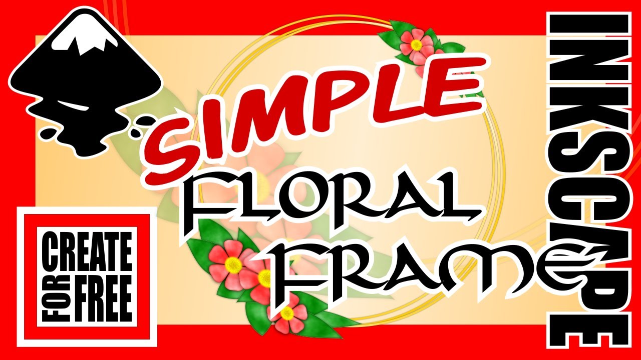 Clip Groups | Water Colour Filter | Inkscape  - Flower Border